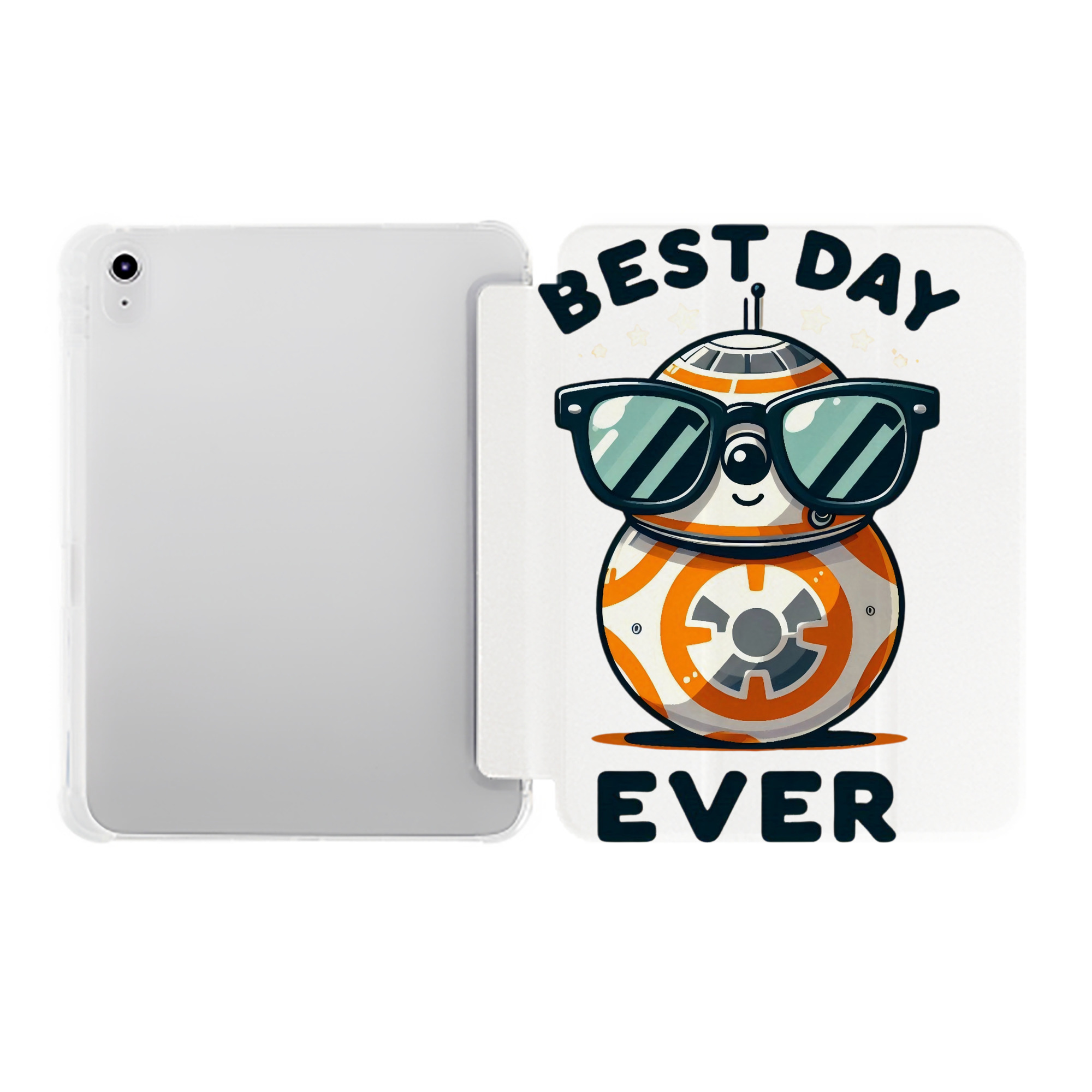 （画像用） スター・ウォーズ Star Wars IPad ケース ペン収納付き 三つ折りスタンド PUレザー×シリコン 対応機種9.5/10.5/10.9インチ